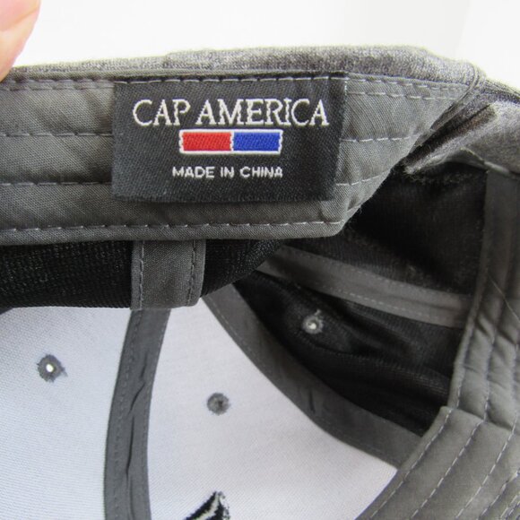 Gray Cap Hat with Embroidered Boat In Weeds Adj Strap Back Cap America i3017 - Picture 8 of 8